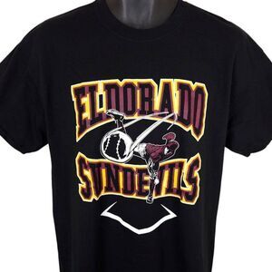 Eldorado Sundevils Baseball T Shirt Mens Size Large Black High School Sports